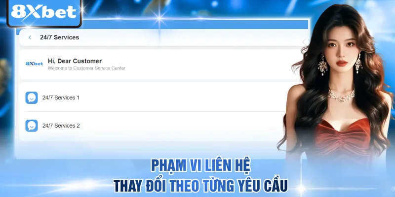 Phạm vi liên hệ thay đổi theo từng yêu cầu